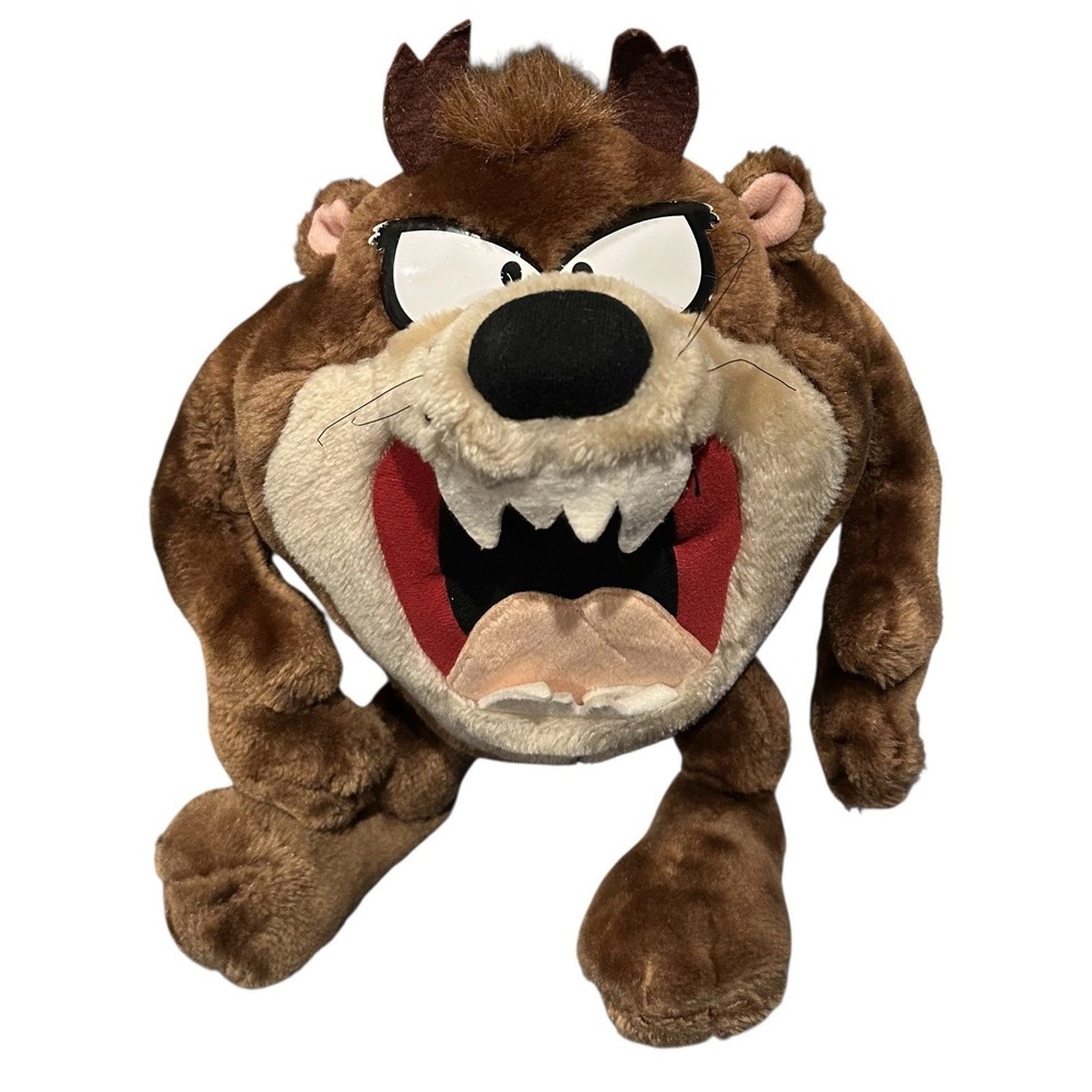 Looney Tunes Taz Tasmanian Devil Plush Warner Bros 11" Sturdy Stuffed Animal Toy